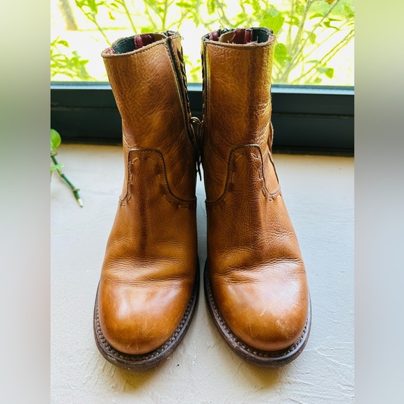 BED|STU Celestine Pecan Rustic Leather Booties Size 9 - Picture 10 of 15